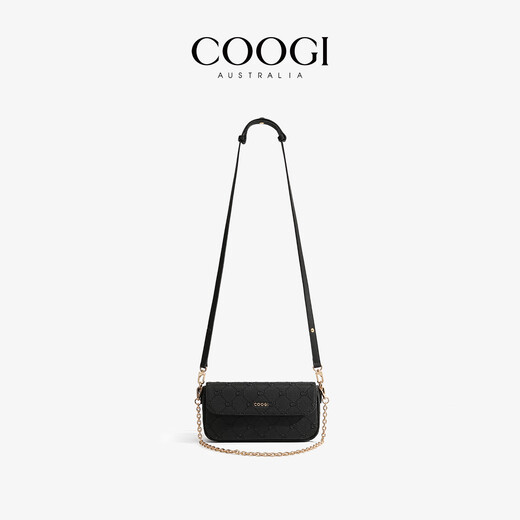 COOGI bag women's 2025 light luxury brand one-shoulder crossbody women's bag Chinese Valentine's Day birthday gift for girlfriend and wife Black BLACK [Chinese Valentine's Day exquisite gift box + gift bag]