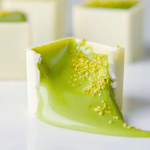 Serie cuadrada mousse de silicona molde de hojaldre francés sándwich moldeo para hornear 28 sándwich cóncavo moho 1049