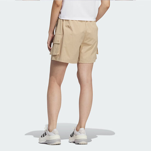 ADIDAS阿迪达斯女裤 2025夏季新款运动裤健身训练跑步舒适透气梭织短裤 JL9274 XL