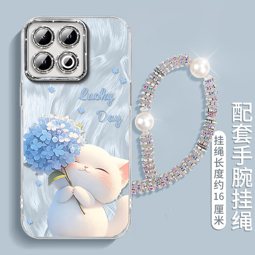 
Li Haojia Hydrangea Cat Suitable for iQOO13 Mobile Phone Case vivoiQOO13 New Pro Case iPOO iQ0013pro Full-inclusive Lens Film iQ Case vivo rear case iqoo1 [NM15657 Hydrangea Cat Blue] Self-plated flash powder lens film full iQOO 13
