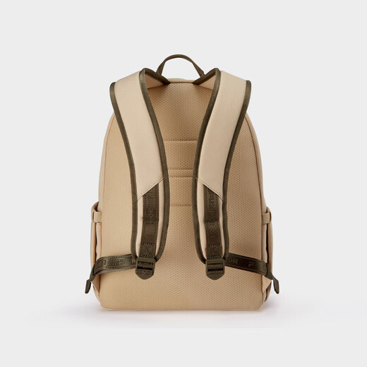 FILA (Fila) couple backpack winter men and women fashion casual backpack computer bag TUF official flagship authentic light brown gray T13U443102FBG 31*15.5*44cm
