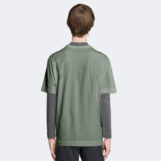 Canada Goose Gladstone Men's Broidered T-shirt à manches courtes Top décontracté 1401M9 9852 Artemisia Green Il est recommandé de choisir deux tailles petites, la taille est trop grande L