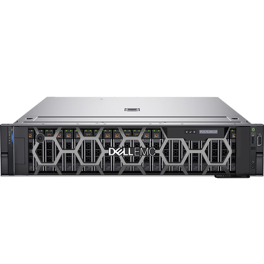 戴尔（DELL）R750XS 2U机架式服务器主机Linux存储服务器电脑主机定制 2颗【银牌4310 12核2.1】双电 128G|480G企业|2*8T企业|H355