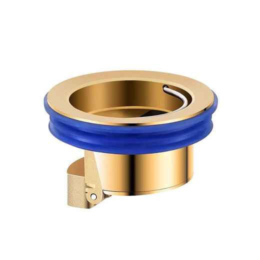 Floor drain, all-copper anti-bedbug bathroom sewer pipe, bathroom drainage universal cover, inner core anti-odor copper flap, all-copper natural color gravity direct drainage anti-odor-universal installation 1