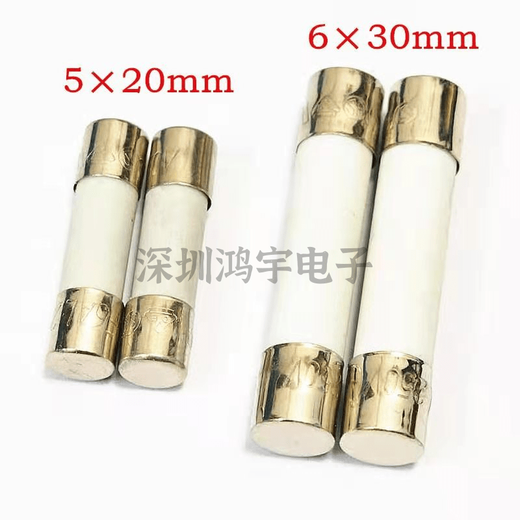Ceramic fuse 5X20/6X30mm F fast-acting multimeter fuse tube explosion-proof fuse table 600MA__630MA_0.63A 5X20_250V length 2 cm_10 pcs