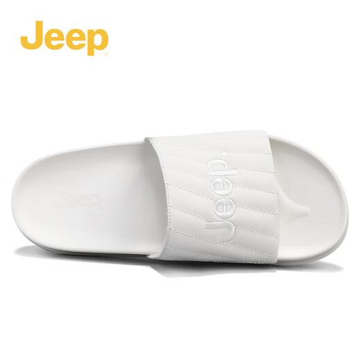 
Jeep Jeep Slippers for men's summer new style men's flip-flops lightweight soft sole outdoor sports sandals white (leather shoe size) 41