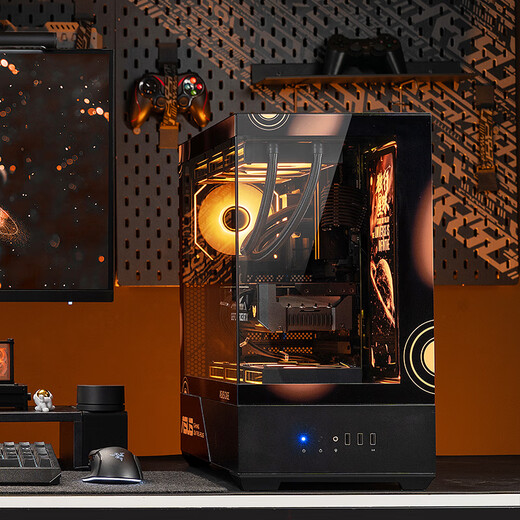 ASUS (ASUS) ASUS ROG family bucket AMD Ryzen R7 9800X3D barebone game console 7800X3D no graphics card ASUS complete comet DIY assembly computer 9700X barebone + 32G + 5.0 solid state丨 Heavy gunner