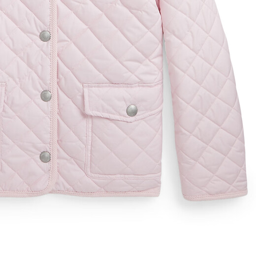 Ralph Lauren Girls Classic gesteppte wasserdichte Scheune-Jacke RL41071 650-Pretty Pink One Size 4