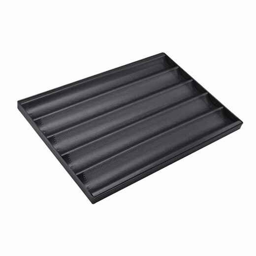 
Three-energy utensils commercial baking molds, five-slot wave non-stick 60*40 baguette baking tray sticks, U-shaped bread molds, three-energy sn15935 slots