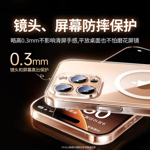 绿联【相机按键全包|环保认证】适用iPhone16ProMax手机壳苹果16ProMax保护套磁吸壳抗黄超薄防摔透明
