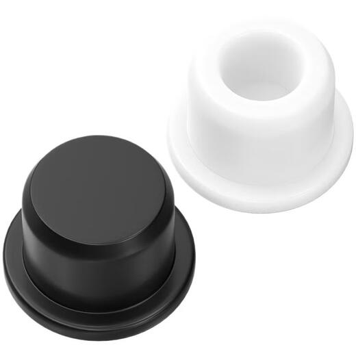 Tianzhuo Hardware T-shaped silicone plug rubber plug round threaded hole plug rubber plug sealing stuffy cover dust plug T-26 suitable for 25mm holes 10 hollow-white