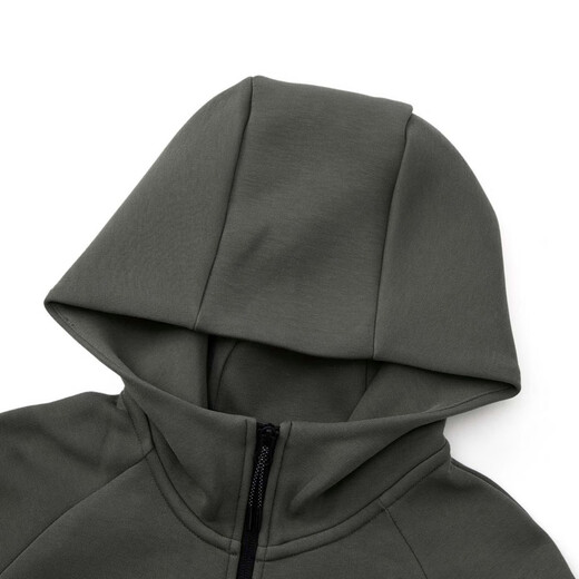 NIKE Men's AS M NK TCH FLC FZ WR HOODIE Knitted Jacket HV0950-289 Khaki L