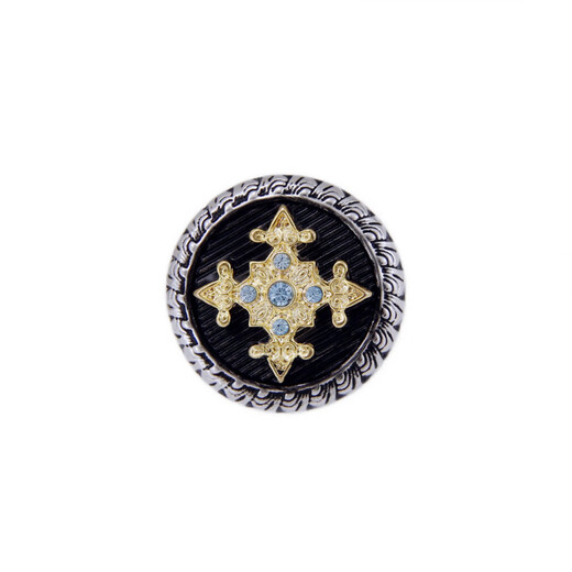 Shijun (Shijun) Herren Brosche Herrenkragen Pinanzug Brosche Anzug Brosche Retro Creon Platin Platin Platinum Brosche + Cufflink Set