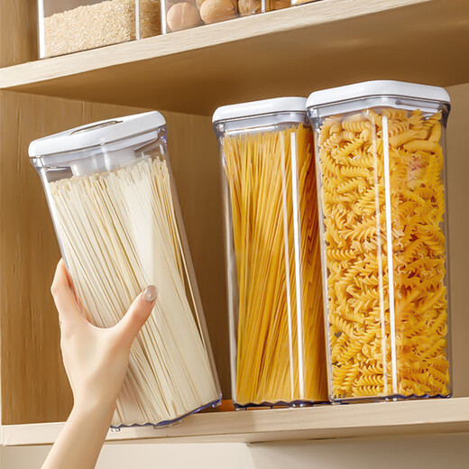 Home story Japanese push-type vacuum noodle box sealed jar food grade storage jar kitchen grain storage box storage