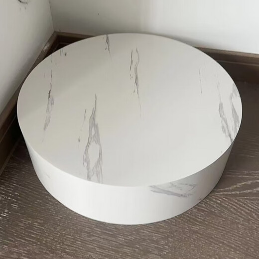 Air conditioner base heightening bracket is suitable for Haier Universal Square and Round Vertical Cabinet Bracket Mat Round Table Diameter 50 Height 10 Imitation White Marble Pattern