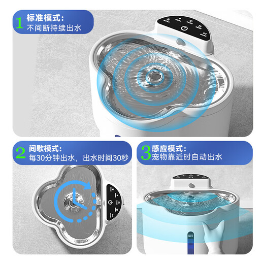 嬉皮狗（hipidog）猫咪饮水机恒温酸奶机猫喝水宠物自动加热饮水器不插电喝水器流动 弥雅白-3600mAh(基础款) 无规格