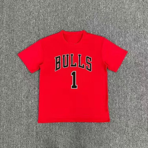 
Qiao Ting Bulls Rose Laven American basketball training suit Quick-drying short-sleeved sports T-shirt shooting suit trendy brand loose summer T6623 White Flyingman XS
