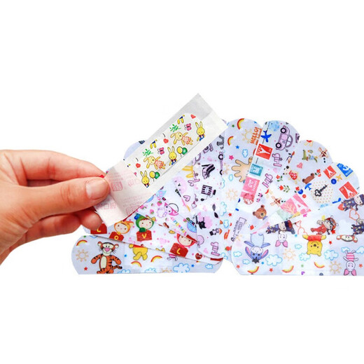 Haihao Yisheng Band-Aid Cute Cartoon Waterproof Band-Aid Bathing and Swimming Transparent Invisible Hemostatic Patch Elastic Transparent Cartoon Breathable and Waterproof 10 Pieces/Bag Hospital Style