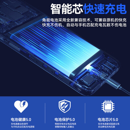
Red Magic Applicable 7 Battery 7s Red Magic 7pro Large Capacity 7s Sponge Mobile Phone Replacement Original NX679J Adapted to Red Magic 7/7S Battery and Tool + Glue