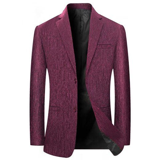 Lilang Suit Men's 2025 New Spring and Autumn Slim Casual Small Suit Thin Jacket Single Top Black Spring Style Thin and Moderately Thick M 170