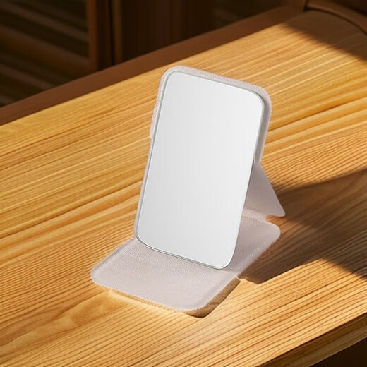 Mini simple makeup mirror for broken hair and hair accessories, convenient storage for carrying at any time for dressing, small folding mirror, pink folding mirror - 1 piece