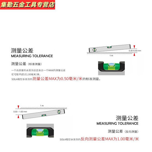 Sanqihu level Austrian high-precision red head Mimi golden precision level luminous decoration ruler 1 point 2 meters plus heavy three-bubble RED-120