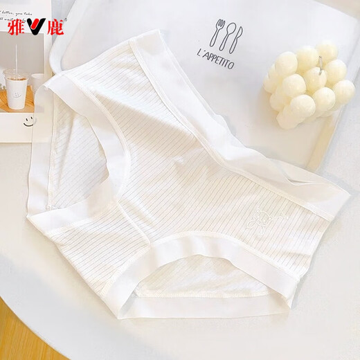 Yalu underwear for women breathable girls mid-waist underwear for women summer simple sweet girls underwear bear 699# pink 1 L 95-120Jin [Jin equals 0.5 kg]