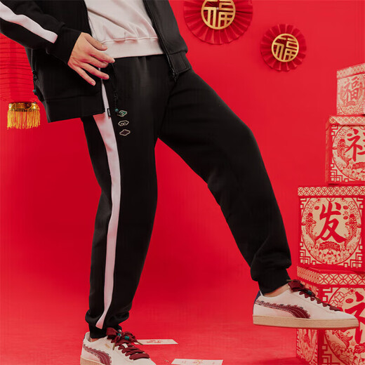 彪马（PUMA）情侣装运动套装 春春季T7立领外套夹克长裤时尚潮流舒适休闲裤 套装/男女同款 L/180