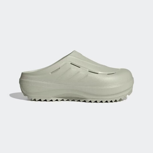 
Adidas slippers men's shoes women's shoes 2025 summer new sports hole mules thick-soled slippers casual bag-toe sandals JR9274 light gray green 36.5