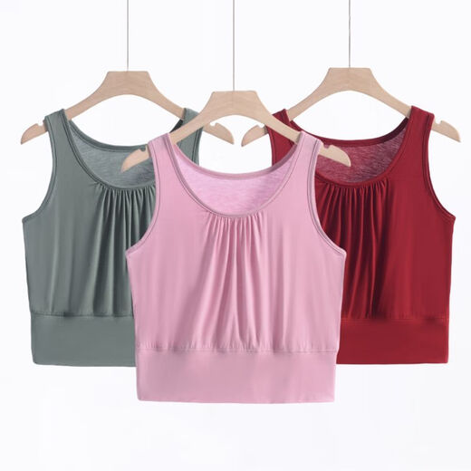 Banfishi mother's wear short bra-wrapped bra for middle-aged and elderly women modal vest-style underwear women's large size wide waist bottoming top matcha green 5XL 135-145Jin Jin is equal to 0.5 kg