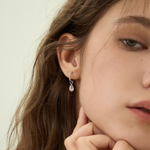 Arsis silver stamped artistic letter earrings for women AB style S925 silver earrings, fashionable and simple, a birthday gift for your girlfriend, artistic letter earrings (Z)