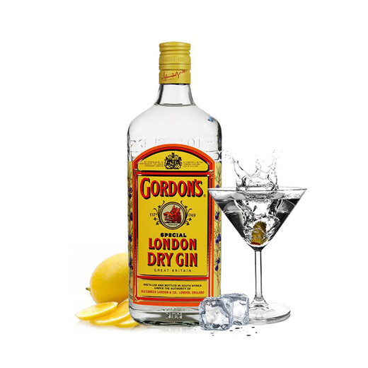 哥顿（Gordon’s）伦敦干味金酒杜松子酒 调酒基酒 英国原瓶进口洋酒 海外直采 金酒 750mL 6瓶 南非版