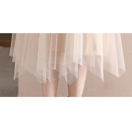 TJQ ​​Luxury High-End Brand Dress para mujeres 2025 Autumn New Slim y de moda reductora de la edad Camel M [recomendado 90-105Jin [Jin iguala 0.5 kg]]]