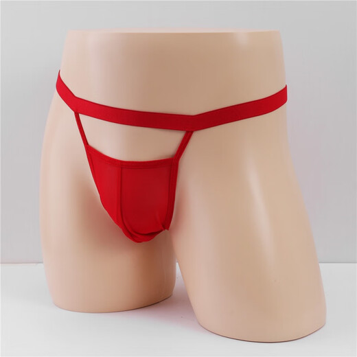 Men's Sexy Special Underwear Sheer Transparent Men's Double Butt Underwear Raise Buttocks and Reveal Buttocks and Sexy T-string Underwear for Men Purple One Size