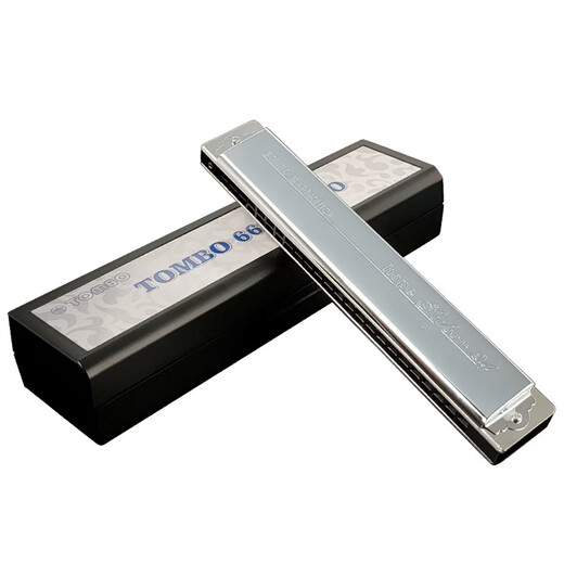 Tongbao TOMBO new 6624SPRO24 hole polyphonic harmonica C tune performance upgraded electroplating seat plate D tune