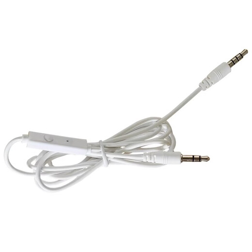 Arctic needle level 4 and 6 headphones universal audio cable with microphone for mobile phones 3.5mm standard socket headphone connection cable headset two-in-one audio cable white