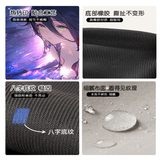 Padle de souris Super grand anime 2D ordinateur portable clavier de clavier épaissis de verrouillage ED-sports Pad de souris personnalisé DL-9215 800x300 mm 4 mm