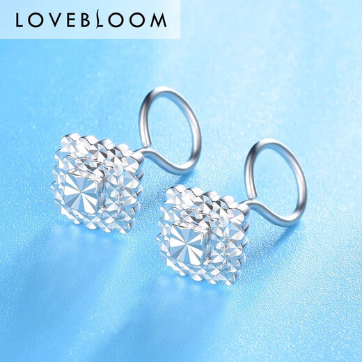 Blooming Love Platinum Earrings PT950 Women's Platinum Earrings Diamond Earrings PT999 Perkin Earrings Gold Earrings Earrings Earrings Earrings Earring Sticks Engraving Contact Customer Service Single Shot Not Delivered
