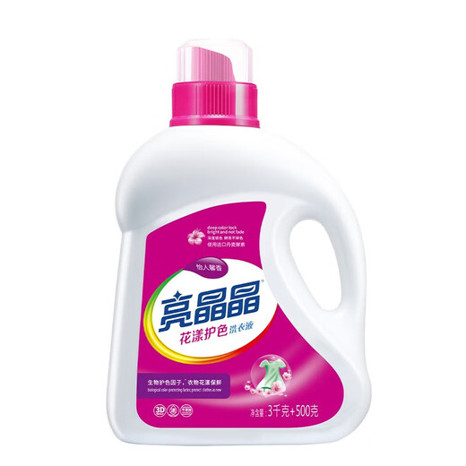 Brilliant Flower Color Protection Laundry Detergent Deep Cleansing (Pleasant Fragrance) Powerful Stain Remover 4.08kg/bottle 8Jin Jin equals 0.5kg