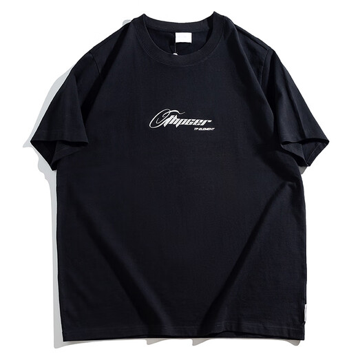皮尔卡丹（pierre cardin）美式休闲大码纯棉短袖T恤男夏季潮牌ins胖子宽松加肥加大圆领半袖 A6627-白色 2XL (建议140-160斤)