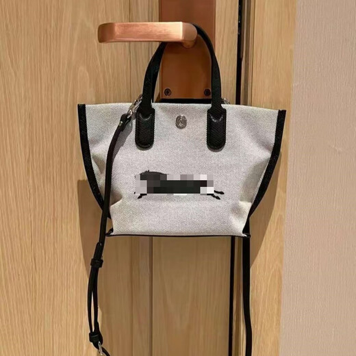 Shantou Lincun Bamboo Bag Bucket Bag Shoulder Crossbody Women's Bag Imitation Canvas Mini Tote Bag