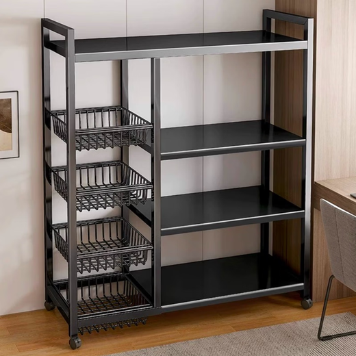 Quanpinwu kitchen rack floor-standing multi-functional appliance shelf storage household fruit and vegetable basket storage shelf 348