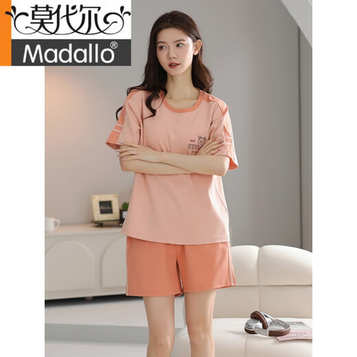 Modal 2025 Pure Cotton Summer Pajama Women Pulover Pajamas Summer Shorts Комфортные и повседневные домашние костюмы Женщины Z9856 M [Рекомендуется 80-100-джин [JIN равняется 0,5 кг] Wear]