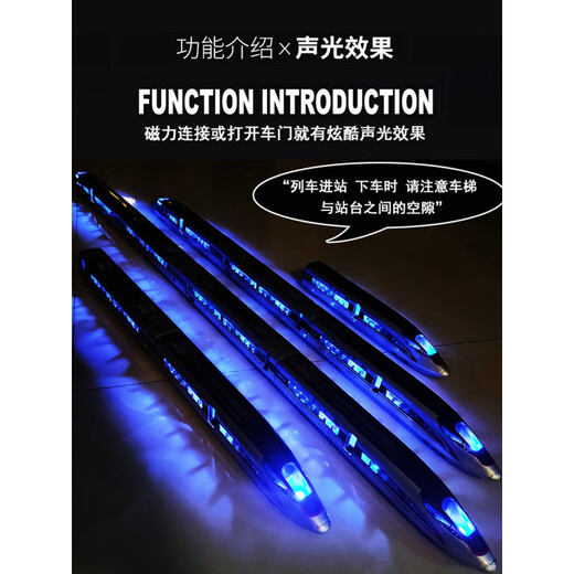 Fuxing Train à grande vitesse Modèle UMU Remote contrôle alliage Alliage Harmony Train Train Train Electric Train Men [Alloy Remote Control] 3 sections - Blanc