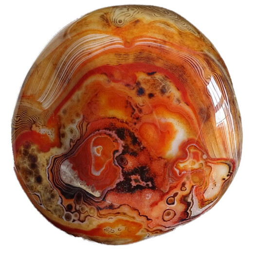 Agate naturel enveloppée de soie pour jouer avec une grande agate rayée en pierre brute pictogramme rouge Pictogramme étrange n ° 4840 objet réel