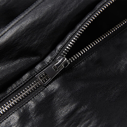Xiangying black leather jacket for women small 2025 autumn new high-end cool and cool short pu leather jacket black S 55/80A/85-95Jin Jin is equal to 0.5 kg