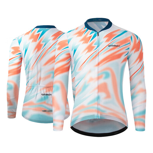 Lightning (SPIUTO) Cycling Clothing 2024 New Autumn and Winter Men's and Women's Long-Sleeved Tops Road Cycling Slim Fit Quick-Drying Elastic Clothes Mixed Color Long Sleeves XS