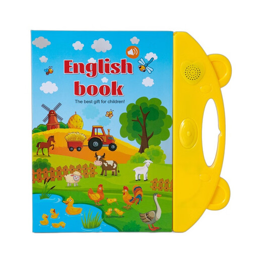 
Qilicai English children's learning audio books toys speaking early education point reading voice book enlightenment learning machine English audio books