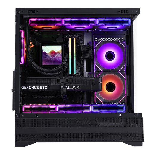 先马（SAMA）惊鸿2 黑色ATX海景房游戏电脑主机箱 电源仓网孔/高效散热/快拆/支持360水冷/9风扇位/427mm长显卡