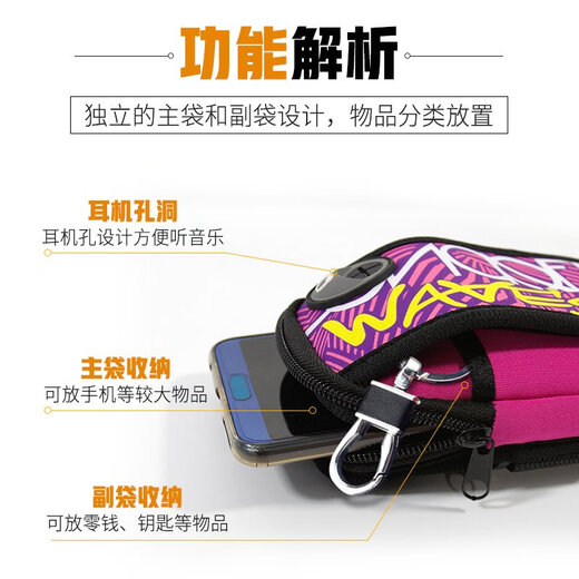 Haha Outdoor Running Mobile Handy Arm Pack Arm Pack Arm Pack Pack Männer und Frauen Sport Handy Doppel Arm Pack Cycling Fitness Bag Camouflage Green/Arm Pack für weniger als 5 Zoll ausgeläutbar für weniger als 5 Zoll